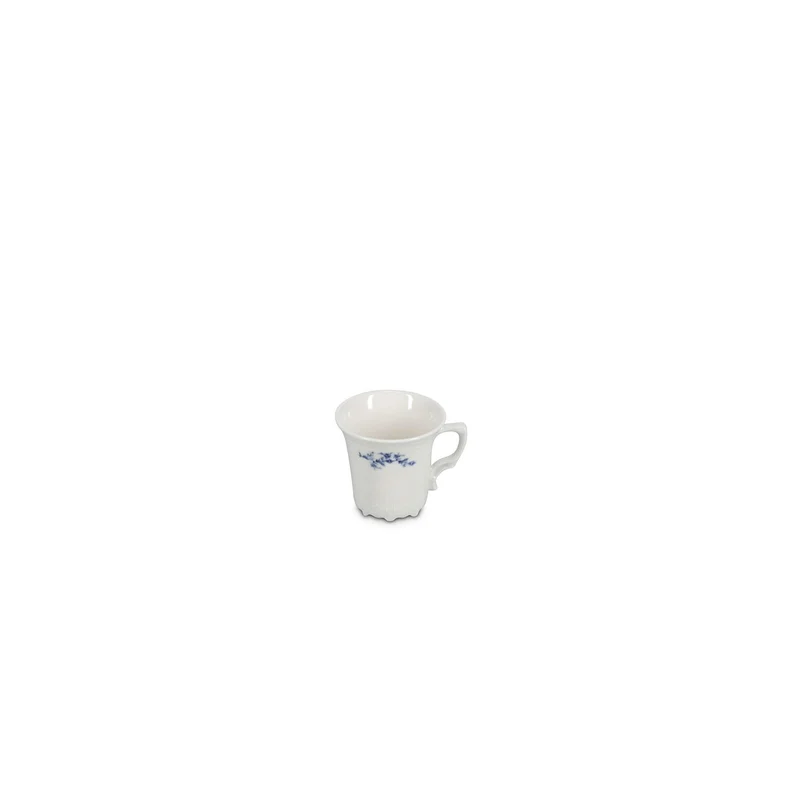 Flower Retro Blue Espresso- / mokkaset 12-Delig | 6-Persoons