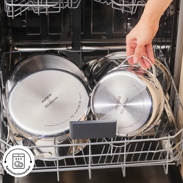 Karaca 3 Ply Culinara pannenset 8-delige
