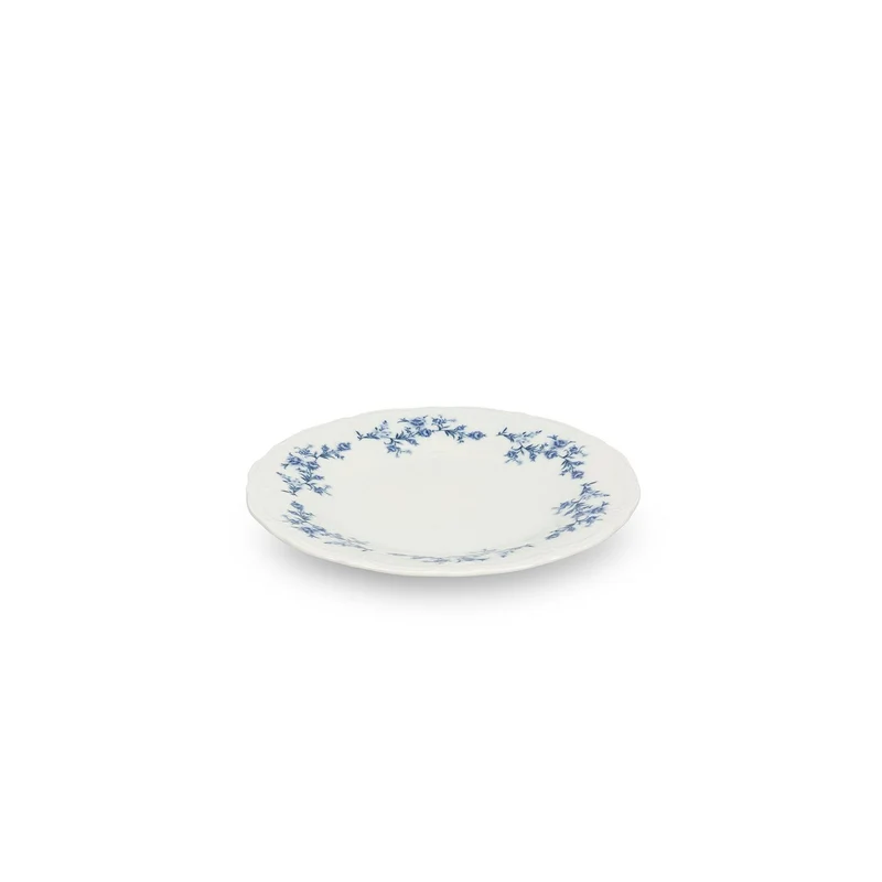 Plat bord 20,5cm Blue flower Retro