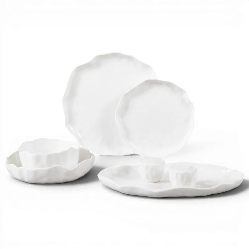 Angles Servies set 27 delig | 6 persoons Wit