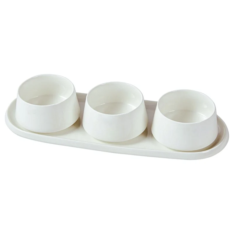BELLON SNACK- / ONTBIJT SCHALENSET | WIT 4-DELIG