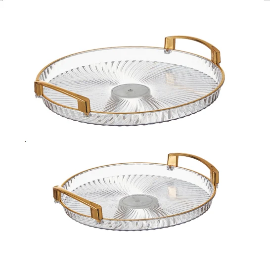 KUNSTSTOF DIENBLADEN SET | GOUD 2-DELIG