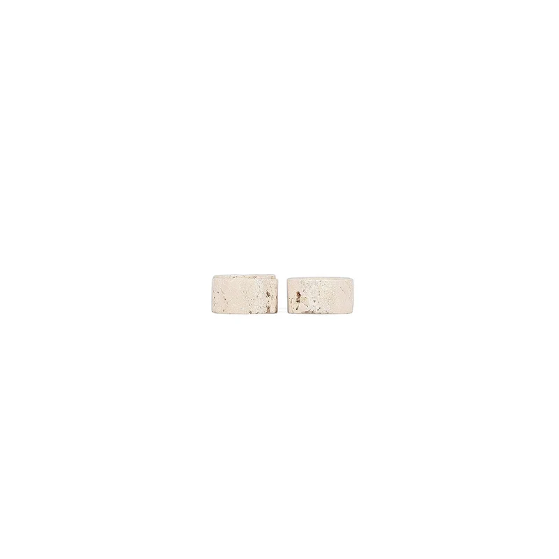 OPUS TRAVERTINE SERVETRING 5CM TRAVERTIN - SET VAN 4