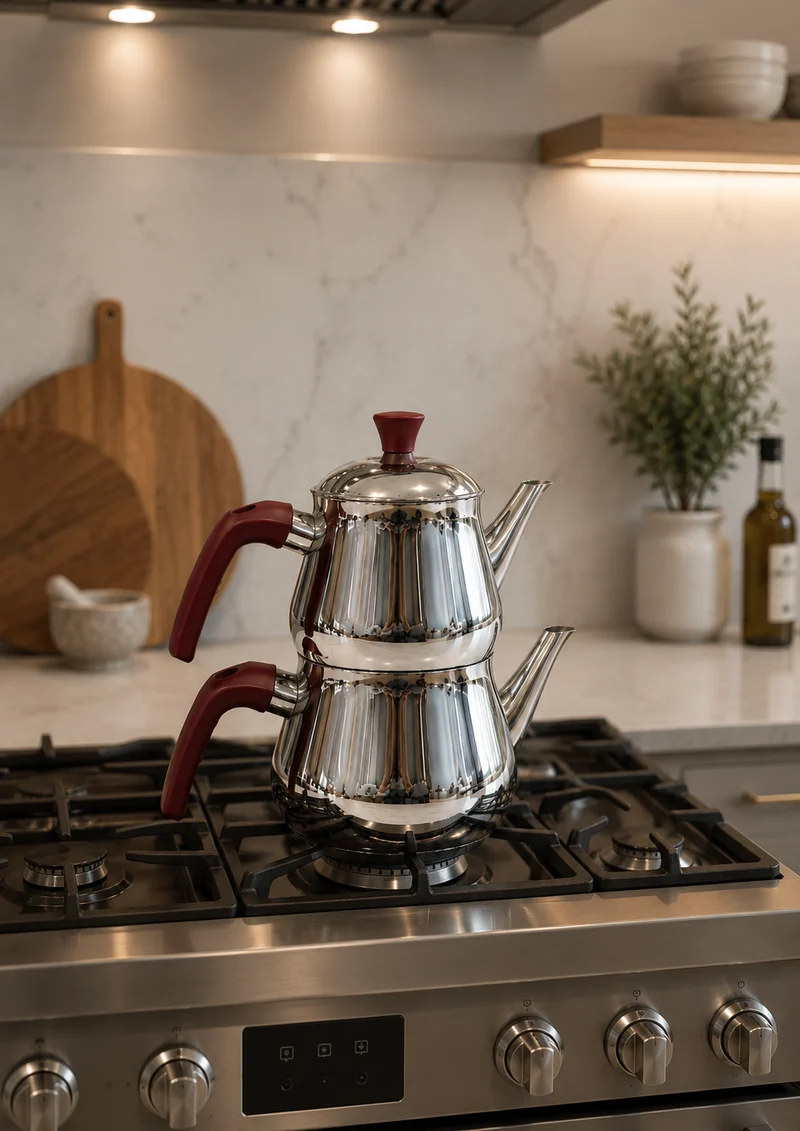 Polochef Dolphin Theepotset Burgundy | 1,00 / 1,80 L