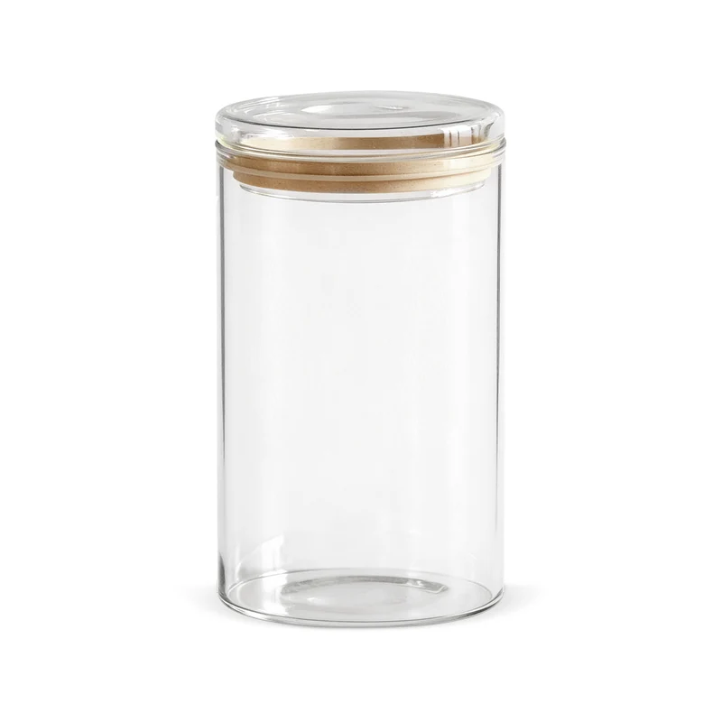 MONO Borosilicaatglas Voorraadpot / opbergpot / Bewaardoos - met deksel – 1400 ml ( Per Stuk )