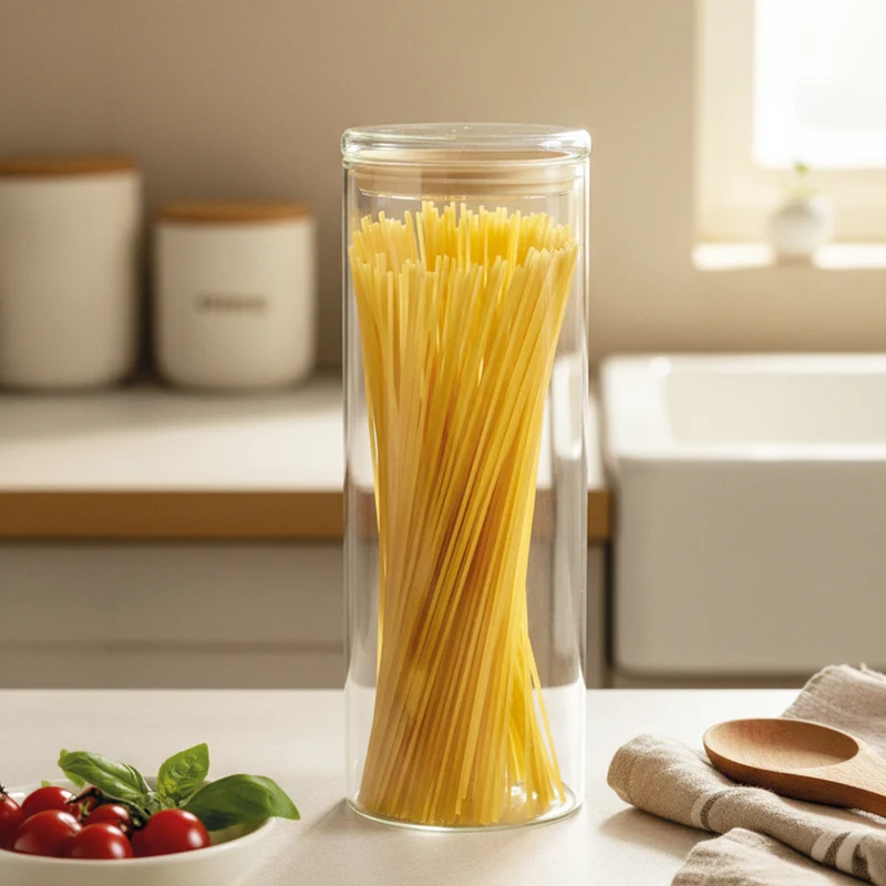 MONO Borosilicaatglas Voorraadpot / opbergpot / Bewaardoos - met deksel – 2000 ml ( Per Stuk )