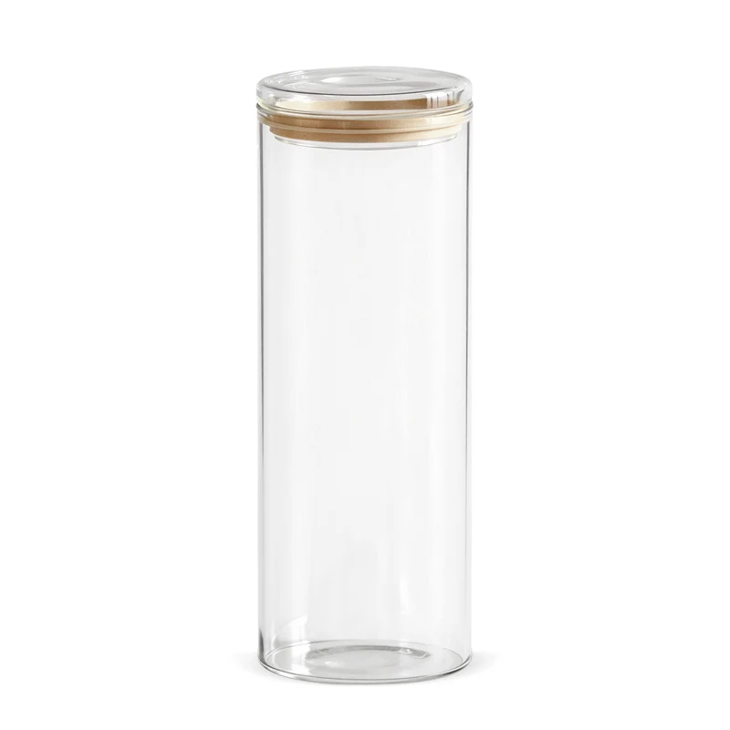 MONO Borosilicaatglas Voorraadpot / opbergpot / Bewaardoos - met deksel – 2000 ml ( Per Stuk )