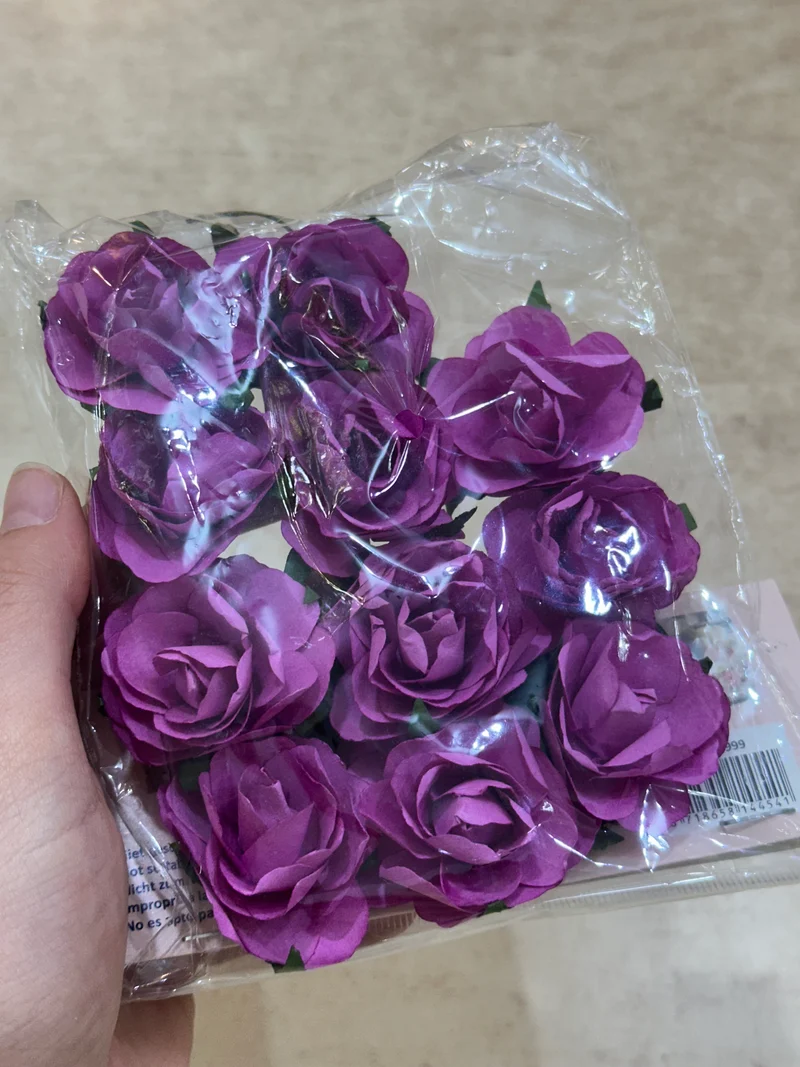 Peper Flower Kunstmatige bloemen – Set van 10- ( Roze ) met Steel voor Bruidsboeketten, Tafeldecoratie, Bloemstukken, Feesten, Babyshowers en Woondecoratie