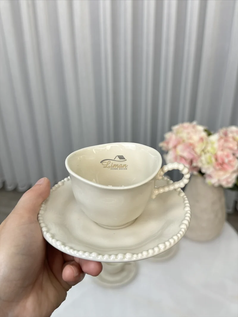 Parel Espressoset 12 Delig | 6 Persoons Beige