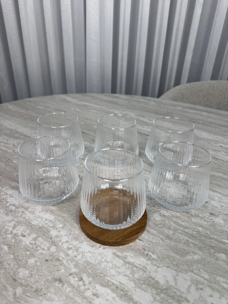 Terra Line Waterglazen 350cc | 6 Delig