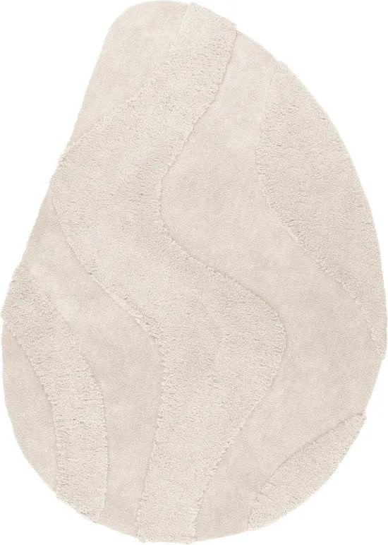 Lalee Japandy Milano Tapijt - Vloerkleed - Organische vorm ( IVORY)