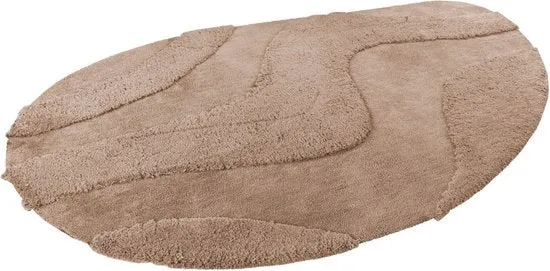 Lalee Japandy Milano Tapijt - Vloerkleed - Organische vorm ( BEIGE )