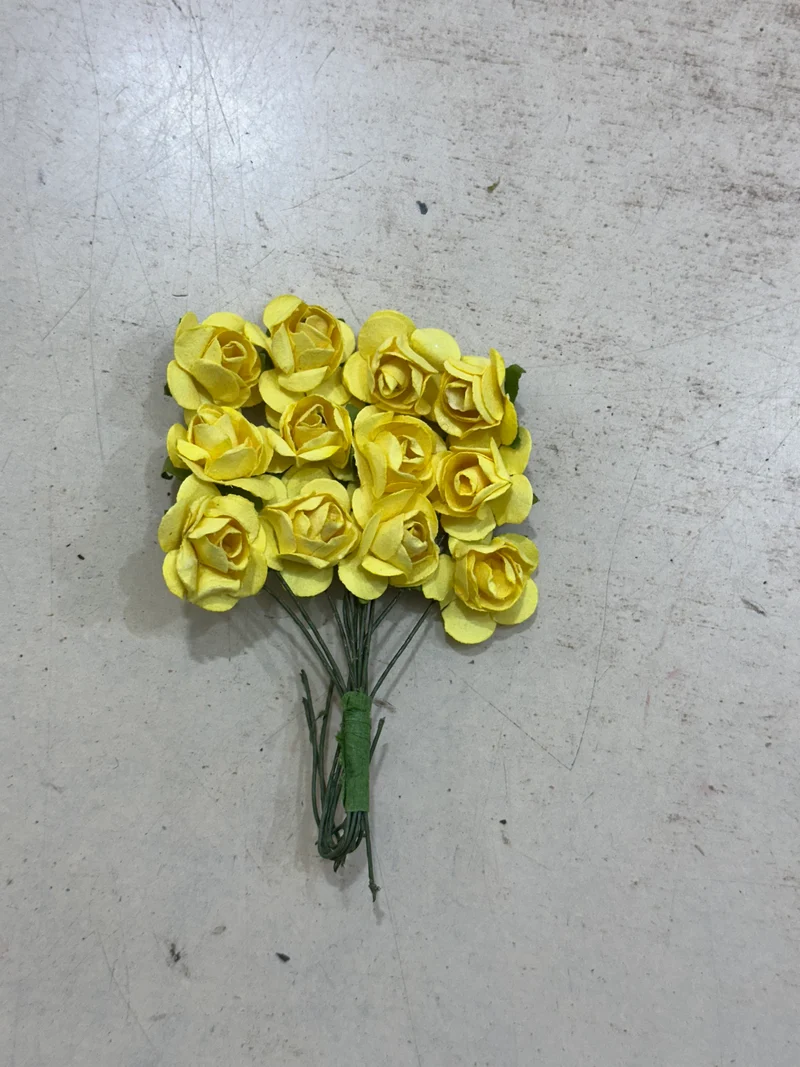 Peper Flower Kunstmatige bloemen – Set van 12 - ( KIES JE KLEUR ) met Steel voor Bruidsboeketten, Tafeldecoratie, Bloemstukken, Feesten, Babyshowers en Woondecoratie