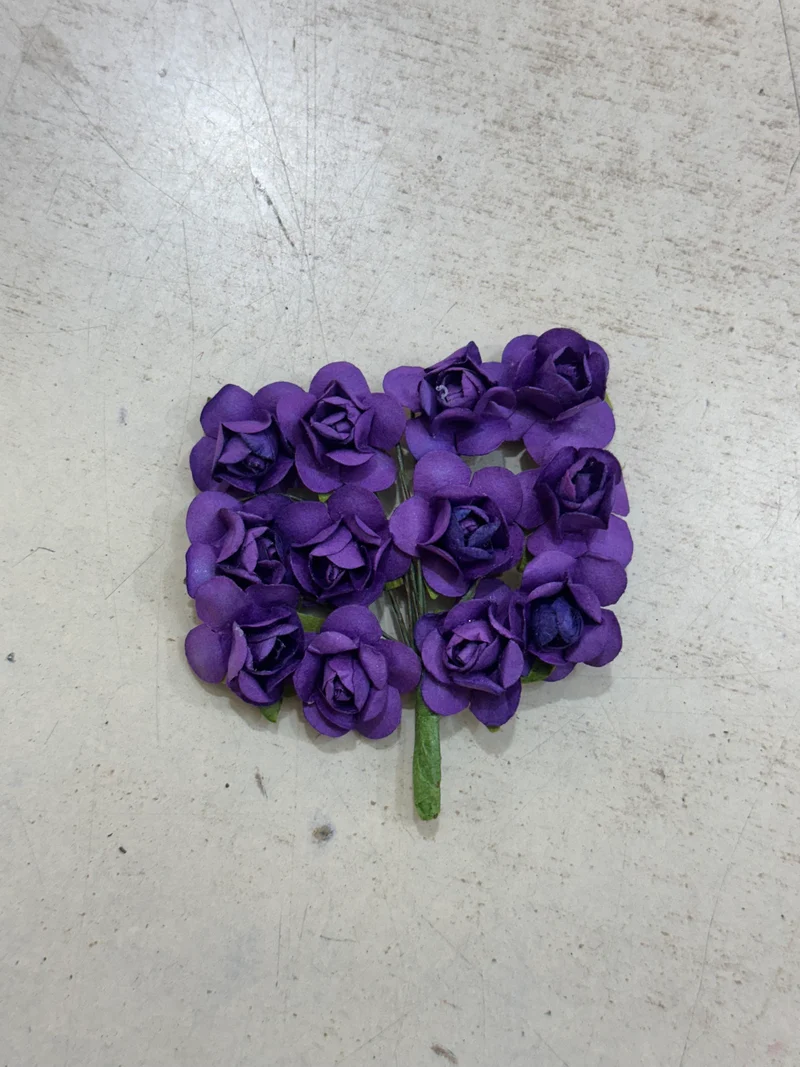 Peper Flower Kunstmatige bloemen – Set van 12 - ( KIES JE KLEUR ) met Steel voor Bruidsboeketten, Tafeldecoratie, Bloemstukken, Feesten, Babyshowers en Woondecoratie