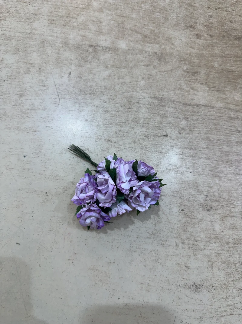 Peper Flower Kunstmatige bloemen – Set van 10 - licht Paars met Steel voor Bruidsboeketten, Tafeldecoratie, Bloemstukken, Feesten, Babyshowers en Woondecoratie