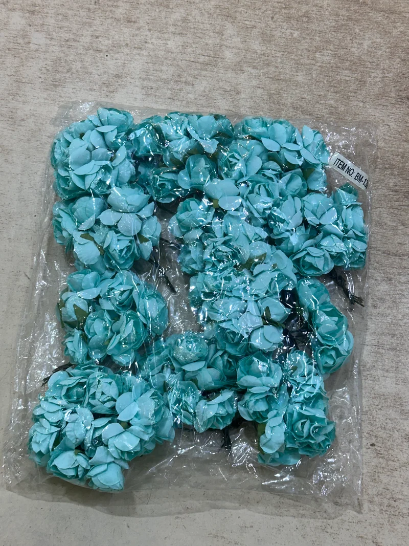 Peper Flower Kunstmatige bloemen – Set van 12 Mintgroene met Steel voor Bruidsboeketten, Tafeldecoratie, Bloemstukken, Feesten, Babyshowers en Woondecoratie