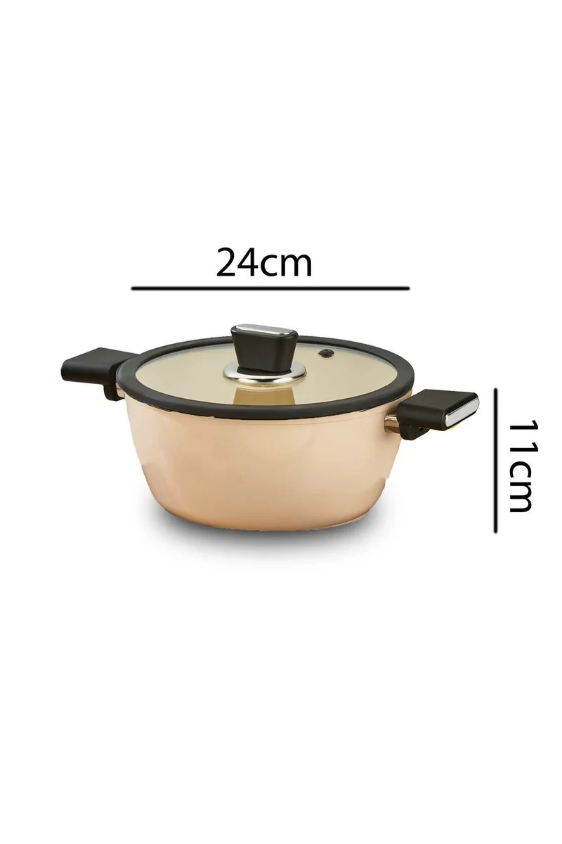 Vista Seramik 7 Delige Pannen set Beige