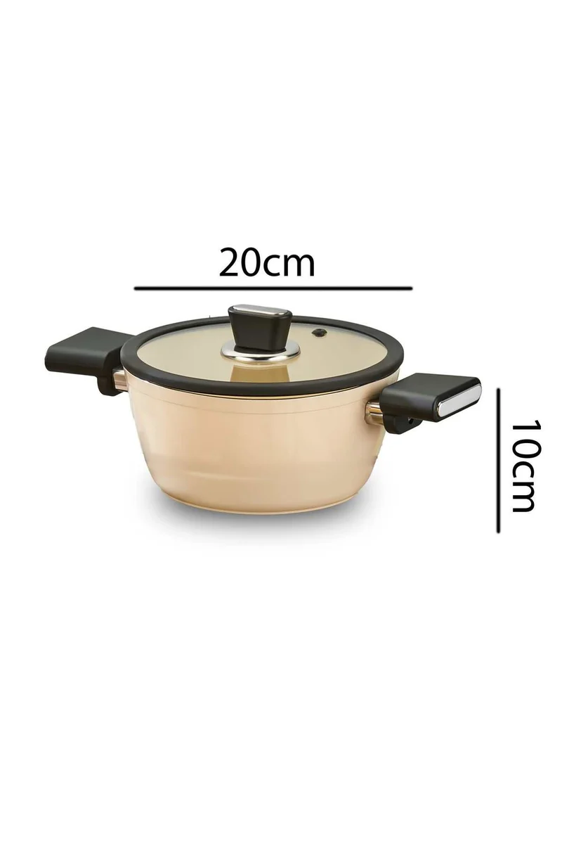 Vista Seramik 7 Delige Pannen set Beige