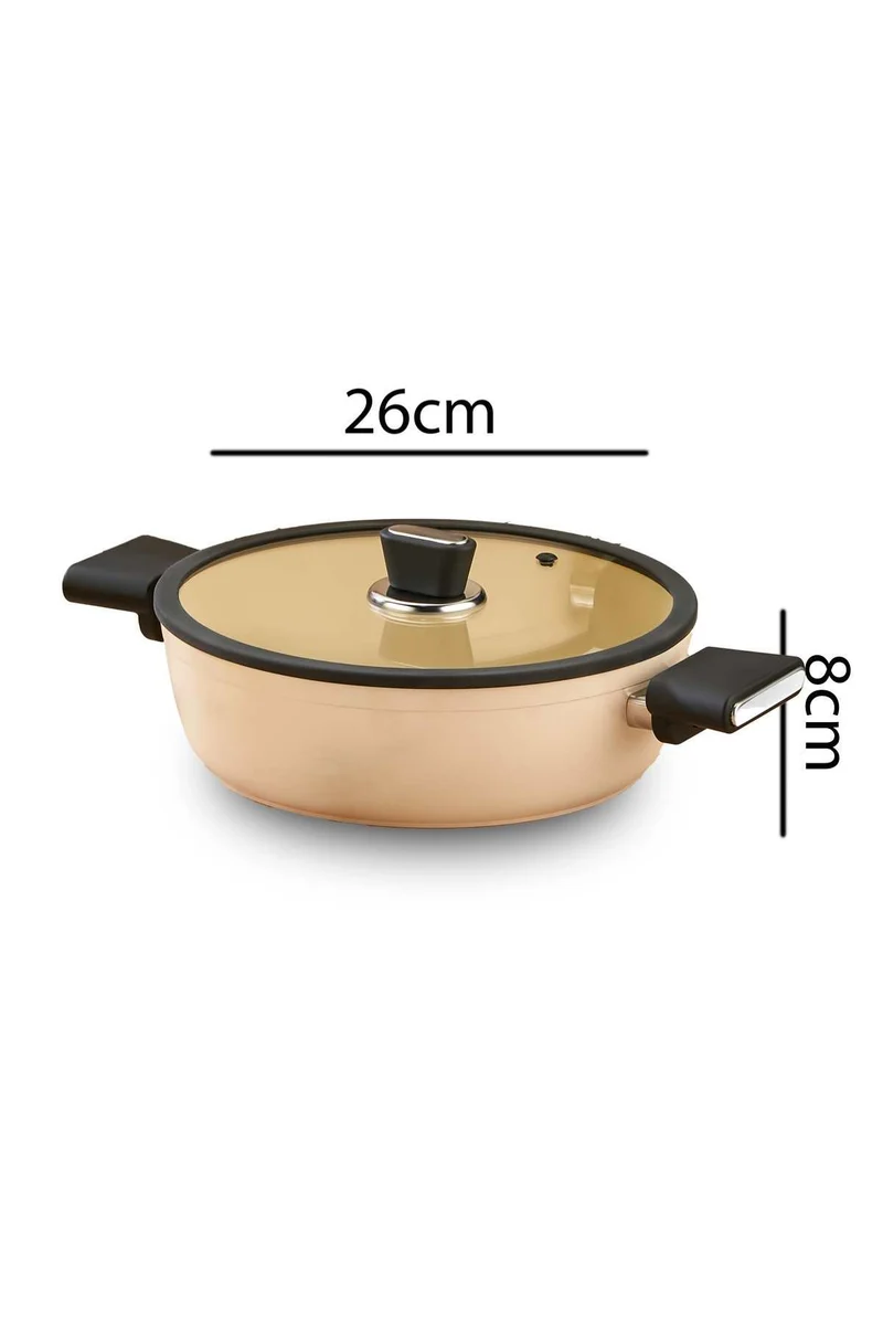 Vista Seramik 7 Delige Pannen set Beige