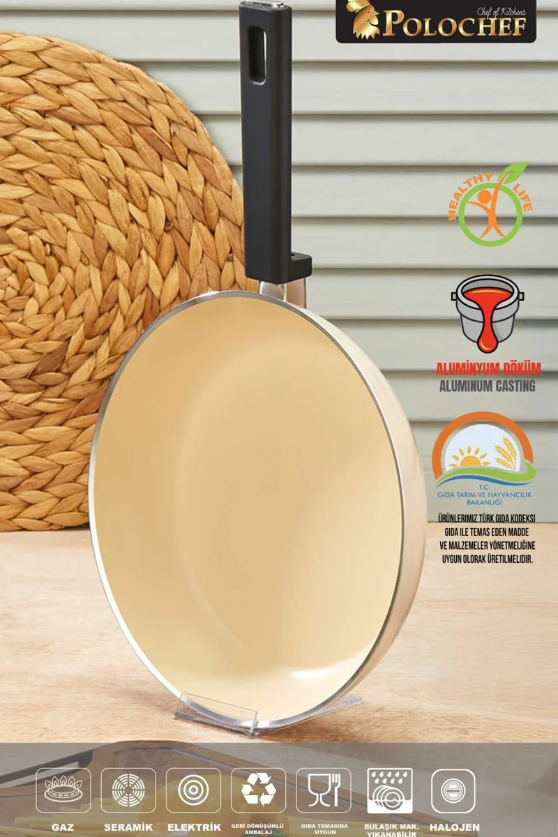Vista Seramik 7 Delige Pannen set Beige