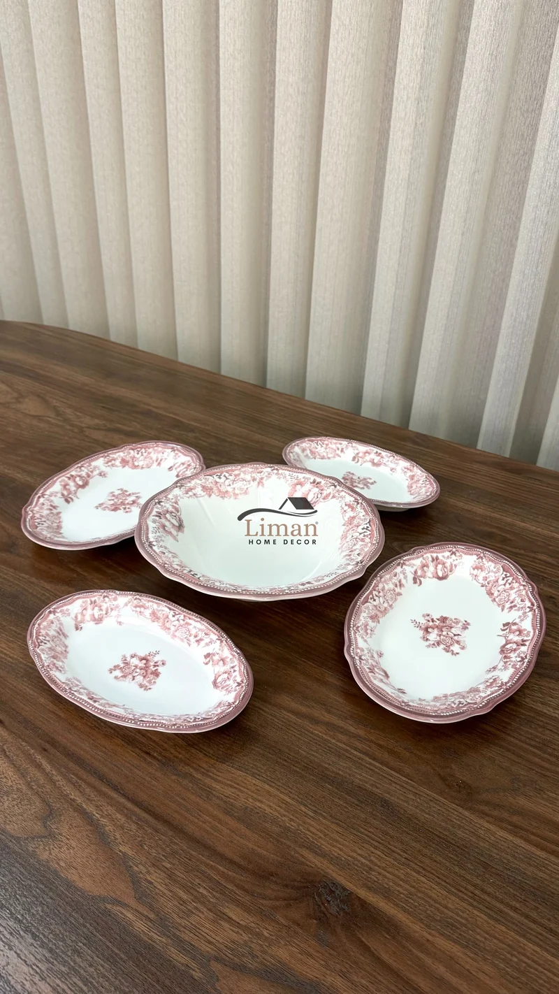 New Vintage Maroon Saladekom | Per Stuk