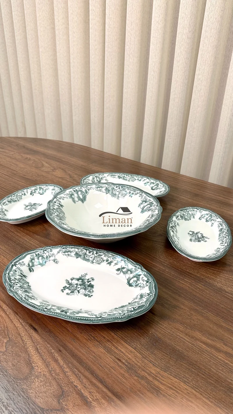 New Vintage Green Saladekom | Per Stuk