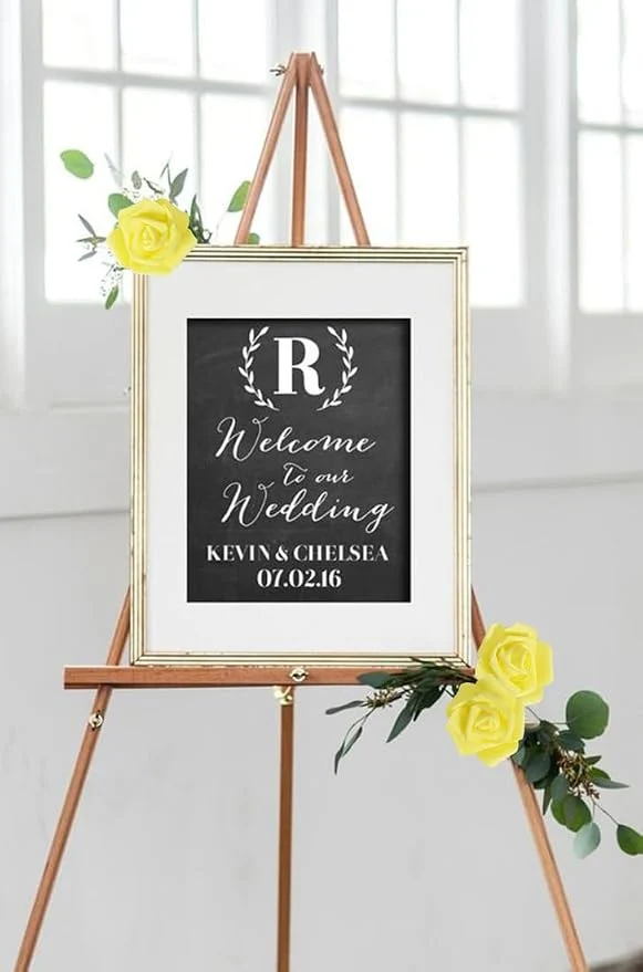 Kunstmatige rozenbloemkoppen – 6 stuks Geel kunstrozen van schuim voor doe-het-zelf bruidsboeketten, tafeldecoraties, bloemstukken, feesten, babyshowers en woondecoratie (zonder steel, Geel).
