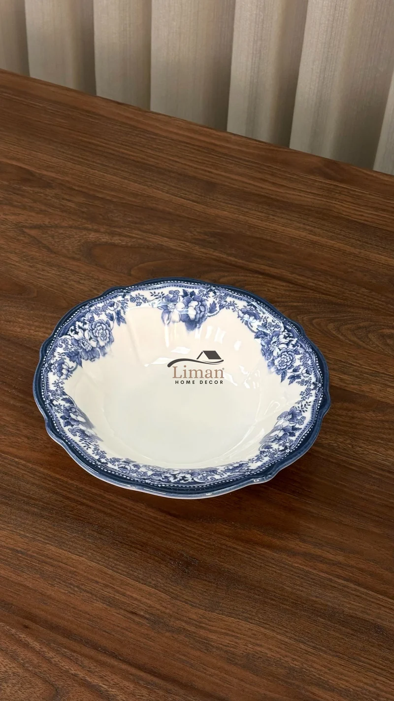 New Vintage Navy Saladekom | Per Stuk