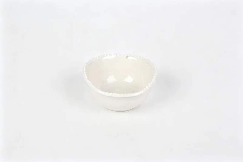 Parel Dip- / Snackschalen Ø9 cm ( 6 Delig ) Wit | Pearls