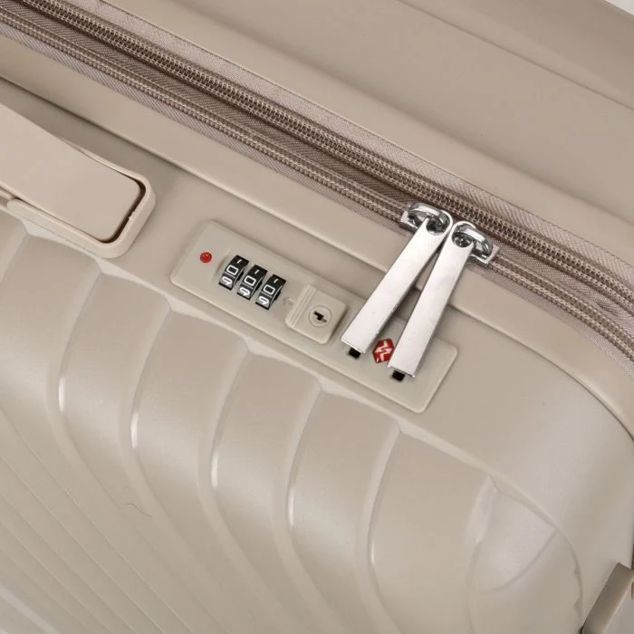 REISKOFFER - ROLKOFFER - KOFFERSET - KOFFER | BEIGE 3-DELIG