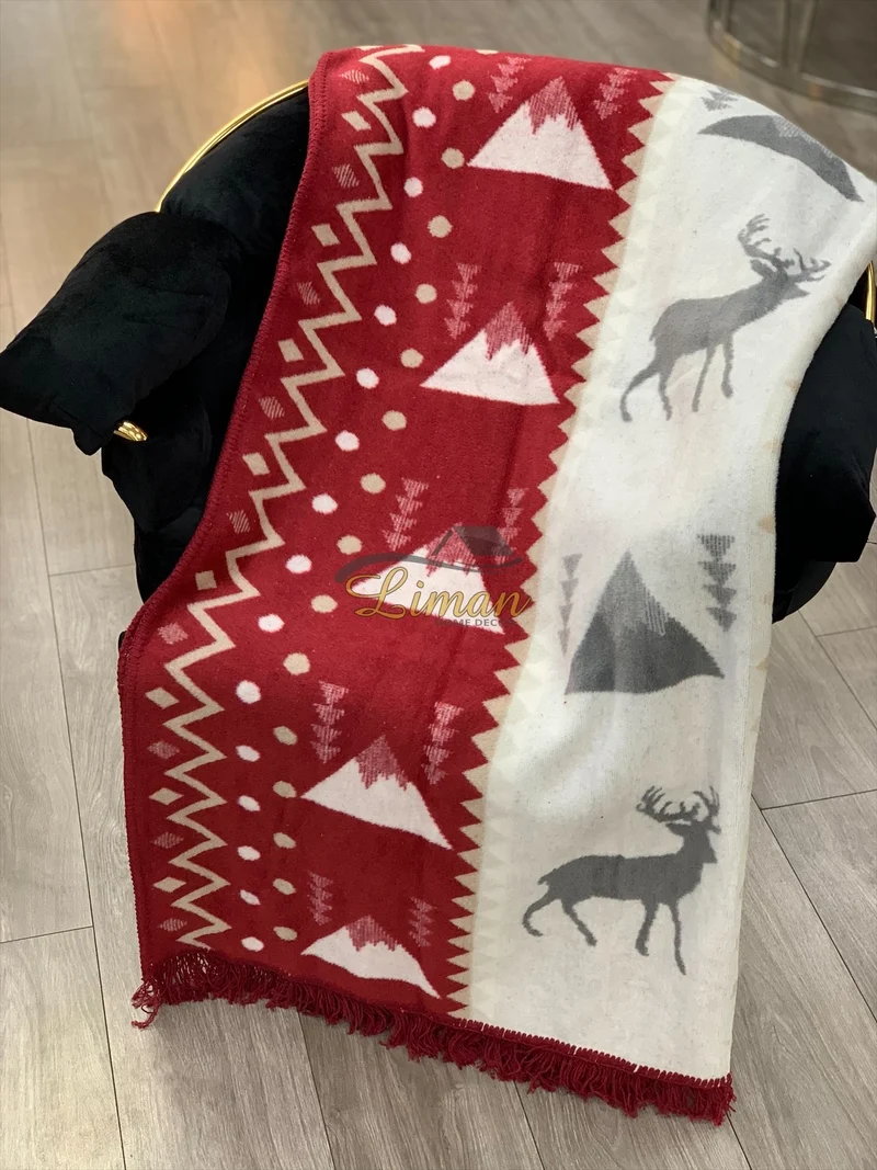 Ipekce Deken 127x155 cm Rood