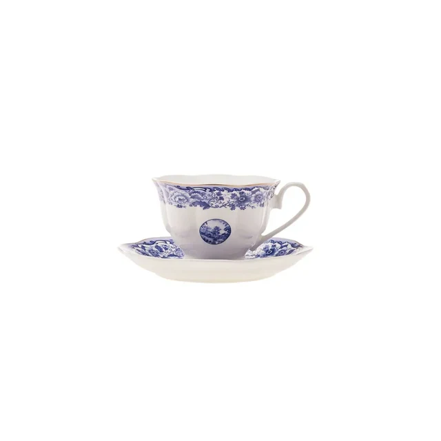 Karaca Blue Odyssey Nescafe- / Theekopjes Set van 2 persoons – 220 ml