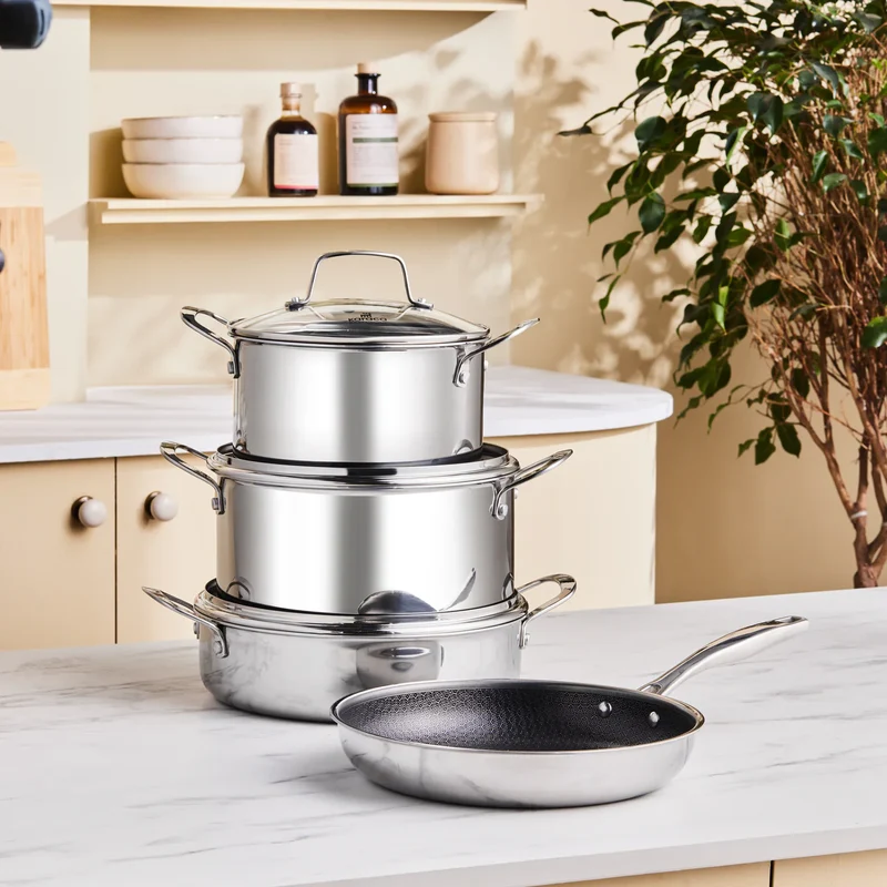 Karaca Ceramica 3-Ply RVS 7-Delige Pannen Set