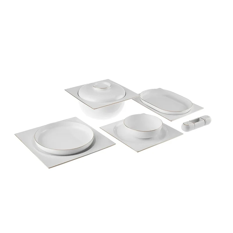 Karaca Fine Pearl Extra Nish Serviesset 62 Delig | 12 Persoons