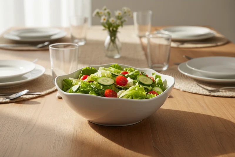 Linea Saladekom Ø23,5 Wit | Cermico