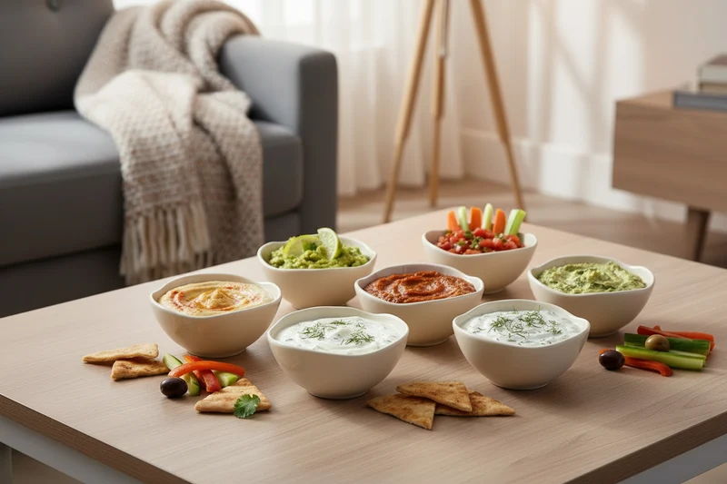 Linea Dip- / Snackschalen Ø9 cm ( 6 Delig ) Beige | Cermico