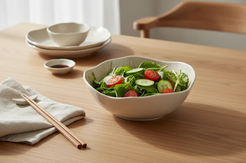 Linea Saladekom Ø23,5 Beige | Cermico