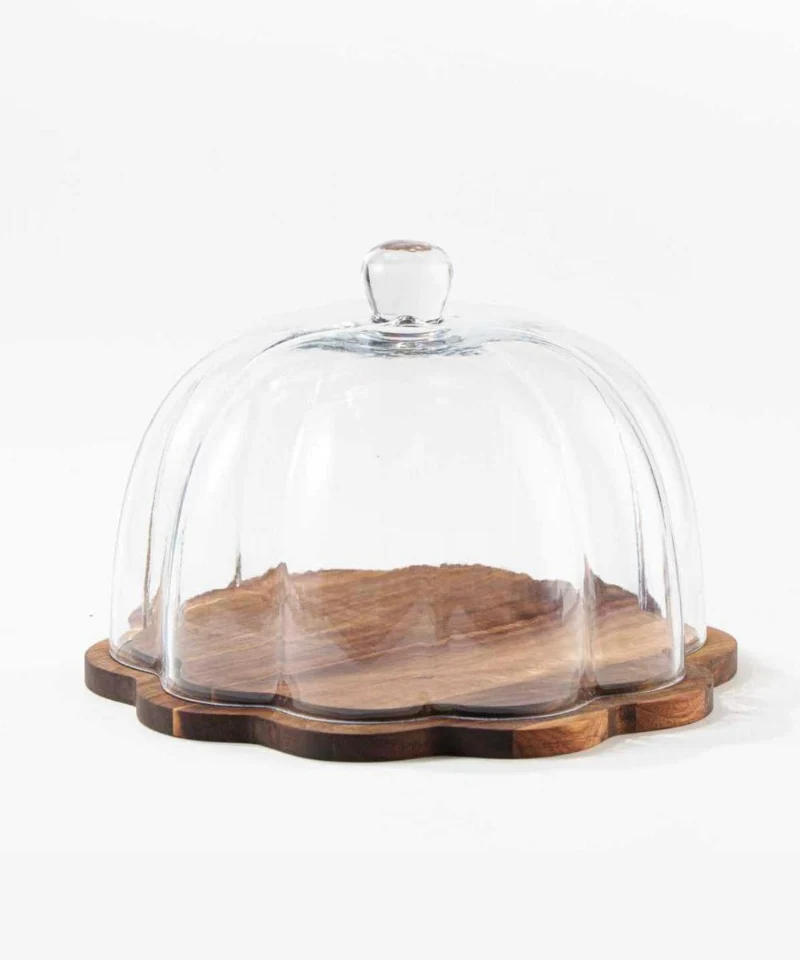 Rustic wood Daisy Cakestand | 31 cm