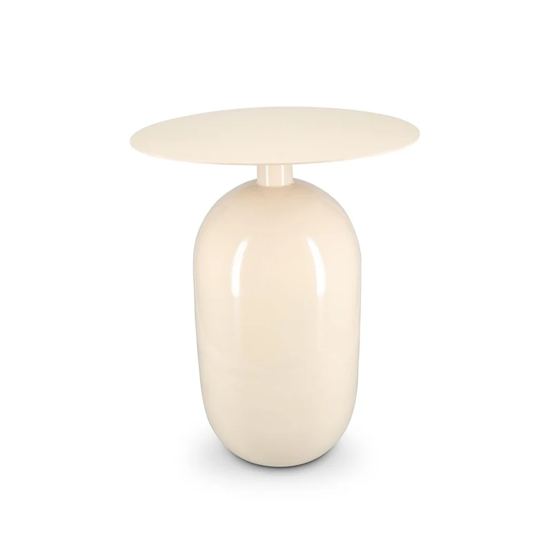 Mio Bijzettafel 40 x H52 cm metaal ivory