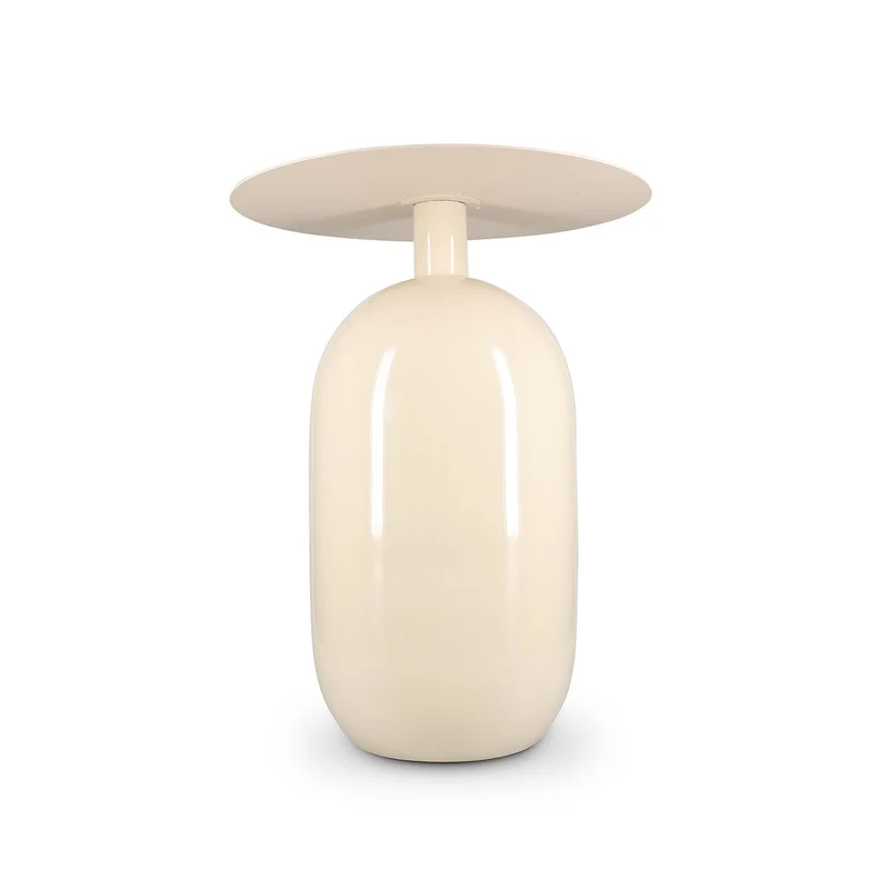 Mio Bijzettafel 40 x H52 cm metaal ivory
