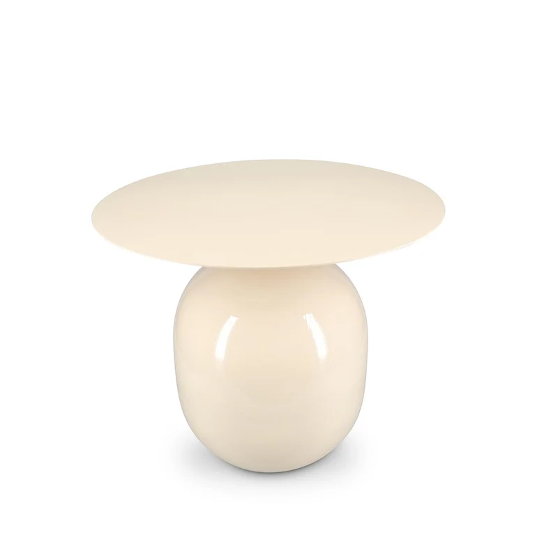 Mio Bijzettafel 50 x H40 cm metaal ivory