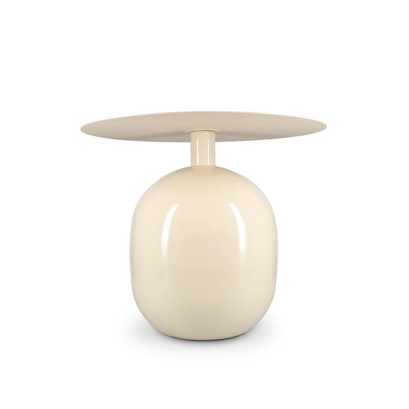Mio Bijzettafel 50 x H40 cm metaal ivory