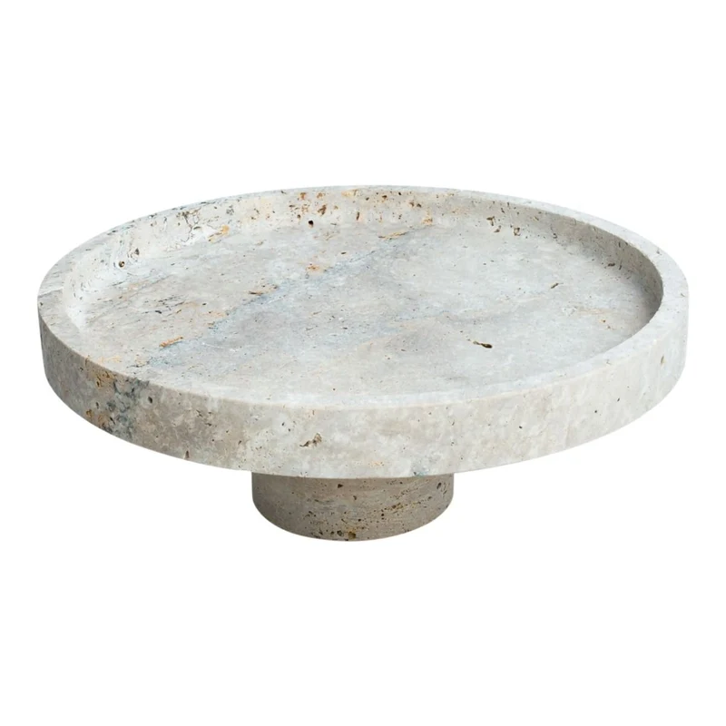 TRAVERTINE TAARTPLATTEAU | 24,5 CM