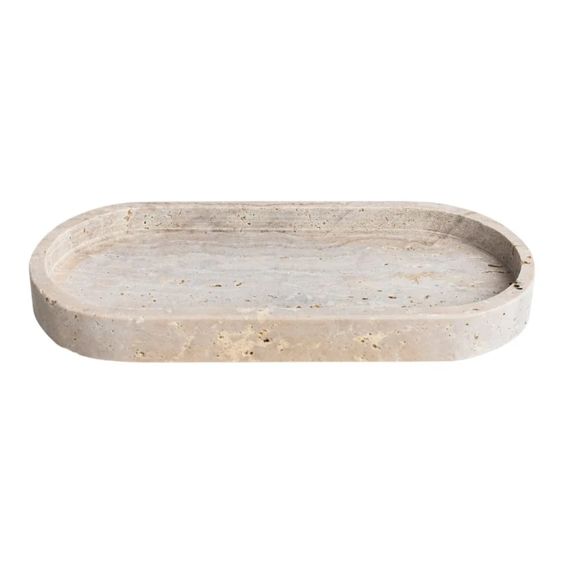 TRAVERTINE SCHAAL | OVAAL