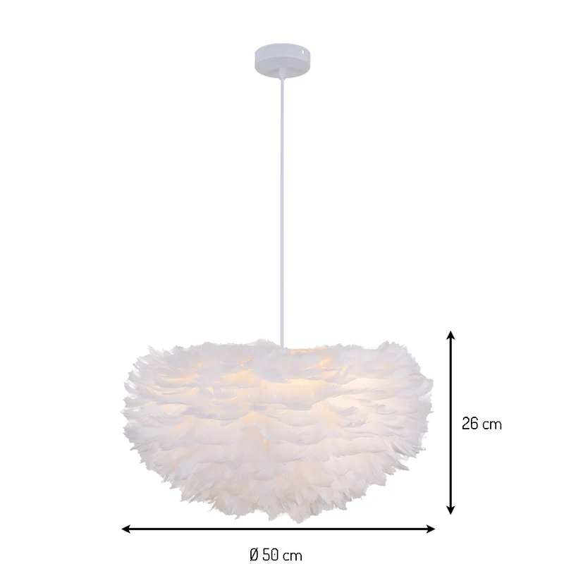 Veer Hanglamp Ø 50 cm Zilina Wit