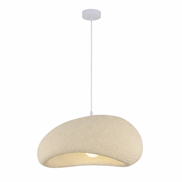 Japandi Hanglamp Ø 60 cm Vaduz Beige Steenlook