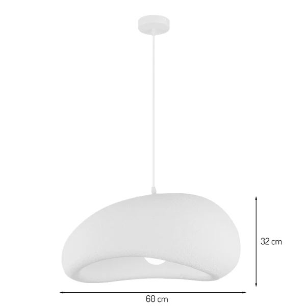 Japandi Hanglamp Ø 60 cm Vaduz Beige Steenlook