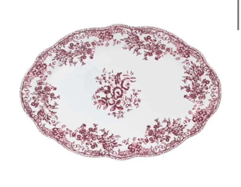 Rose Flora Serviesset 25 Delig | 6 Persoons Vintage ( Fleury - Cyril )