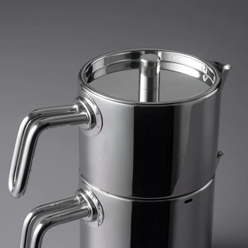 JUMBO Metalix Full Theepotset 4-dlg - Turkse authentieke theepot RVS ( 1.1 / 1.5 Liter )