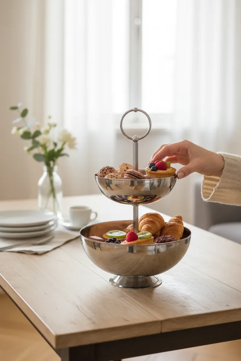 Silvara ( Aura ) RVS Etagere